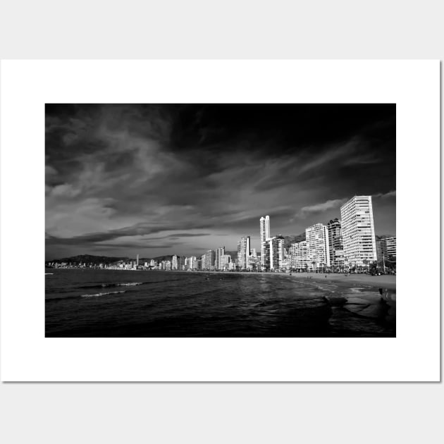 Benidorm Levante Beach Mediterranean Coast Spain Wall Art by Andy Evans Photos